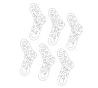 ERRORY Paquete de 6 bloqueadores de punto de madera para entusiastas de las manualidades, creación y exhibición de calcetines hechos a mano, herramienta de exhibición de accesorios de exhibición de