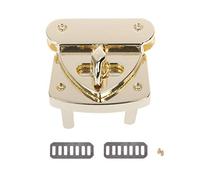 ERRORY Pieza de repuesto cuadrada ergonómica de metal para bolsos, carteras, carteras, monederos de mariposa, cerraduras, monederos giratorios, Lgd