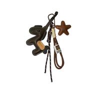 ERRORY Práctico colgante de piel sintética con forma de caballo, fácil de colocar, accesorio decorativo para regalo y uso diario, piel