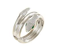 ERRORY Pulsera de aleación contemporánea y elegante para mujeres que buscan simplicidad y en su colección de joyas, brazalete resistente al deslustre, talla única, como se describe