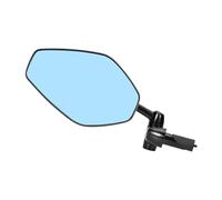 ERRORY Reflector de manillar giratorio ajustable para bicicletas, diseño transparente, accesorio para manillar de bicicletas, accesorio giratorio de vidrio