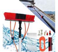 ErrTsdb Limpia Placas Solares, Barra telescópica de 3-20m, Cepillo de Limpieza con Mango telescópico, Extensible para Paneles solares fotovoltaicos, Ventanas, Cepillo de Lavado de Coches