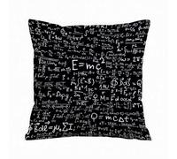 ERRTU Fundas de Cojín 50x50 cm,Ecuaciones y fórmulas físicas Tema matemático Resumen Ecuaciones físicas en piza,Funda de Almohada del Sofá Throw Cojín Decoración Almohada Funda de Sala de Estar Sofás