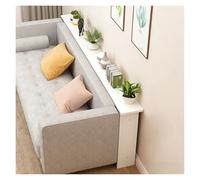 ERRULAN Mueble detras Sofa Behind Couch Table Skinny, Wood Sofa Tables Narrow Long 31 39 47 59 Inches, Narrow Console Table for Entryway Hallway Living Room Decor(White,59.1x7.9x25.6in/150x20x65cm)