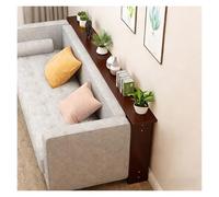 ERRULAN Mueble detras Sofa Behind Couch Table Skinny, Wood Sofa Tables Narrow Long 31 39 47 59 Inches, Narrow Console Table for Entryway Hallway Living Room Decor(Brown,31.5x3.9x25.6in/80x10x65cm)