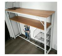 ERRULAN Mueble detras Sofa Mesa Detrás del Sofá Flaca, Mesas de Sofá Estrechas y Largas con Almacenamiento, Mesa Consola Moderna para Rellenar Espacios para Entrada(White,31.5x7.9x39.4in)