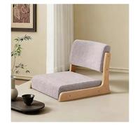 ERRULAN Silla de Suelo reclinable Cómoda Silla de Piso para Adultos/niños, Respaldo portátil para sillas Kotatsu, Asiento con cojín de Tatami de Espuma de Alta resiliencia(Gray,Wooden)