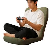 ERRULAN Silla de Suelo reclinable Ergonómicas Sillas de Juego de Suelo para Adultos, Respaldo Ajustable Asiento Tipo Lounge, Cómodas Cojín de Tatami para Leer Jugar(Green)