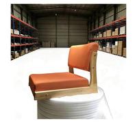 ERRULAN Silla de Suelo reclinable Silla De Piso con Respaldo para Niños Adultos, Sillas Tatami Portátiles, Cojín De Meditación Ergonómico/Asiento/Almohada De Piso(Orange,Wooden)