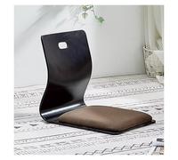 ERRULAN Silla de Suelo reclinable Silla de una Pieza de Madera para Adultos/niños, de Espuma viscoelástica Tipo Tatami ergonómica, sin Patas para Leer, Jugar o meditar(Cotton Linen8)