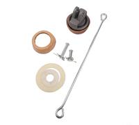 Ers-atzkolben para bombas manuales tipo 75 con manguito y vástago de pistón, kit de complettset de hierro fundido para mantenimiento de bomba de pozo, gris/marrón/plata(B)