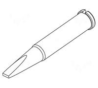 Ersa 0102CDLF24L Ersadur - Punta para soldador eléctrico Ersa i-Tool/i-Con (con forma de cincel, 1,8 mm de largo extra)