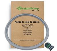 ersatzteilshop basics Anillo de sellado de 22 cm para olla a presión Silit y olla a presión WMF 3 L, 4,5 L, 6,5 L, 8,5 L, anillo de silicona