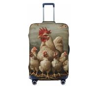 ERSDWRE A Brood of Chickens - Funda elástica para maleta, se adapta a accesorios de viaje de 18 a 32 pulgadas, Black, L