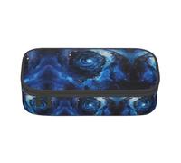 ERSDWRE Blue Galaxy Capacity - Estuche de almacenamiento para lápices, rotuladores, viajes, universidad, oficina, papelería