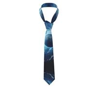 ERSDWRE Corbata elegante de seda para hombre, diseño de galaxia planeta, para ocasiones versátiles, perfecta para bodas de negocios, Negro, Talla única