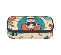 ERSDWRE Estuche para lápices con capacidad para el Día del Padre Hand And Happy - Estuche de almacenamiento para rotuladores, estuche para viajes, universidad, oficina, papelería