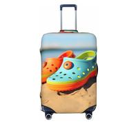 ERSDWRE Funda elástica para equipaje, con estampado de chanclas, protector de equipaje, se adapta a accesorios de viaje de 45,7 a 81,3 cm, Black, M
