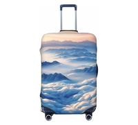 ERSDWRE Funda elástica para equipaje, con estampado de nubes, protector de equipaje, se adapta a accesorios de viaje de 18 a 32 pulgadas, Black, XL