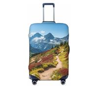 ERSDWRE Funda elástica para equipaje, con estampado de Parque Nacional Glacier, para maleta, se adapta a accesorios de viaje de 18 a 32 pulgadas, Black, S