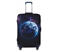 ERSDWRE Funda elástica para equipaje, con estampado de planeta universo para maleta, se adapta a accesorios de viaje de 18 a 32 pulgadas, Black, M