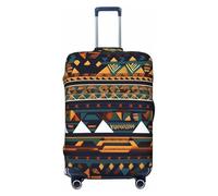ERSDWRE Funda elástica para equipaje, con estampado étnico africano, para maleta, se adapta a accesorios de viaje de 18 a 32 pulgadas, Black, XL