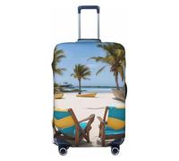 ERSDWRE Funda elástica para equipaje, para sillas de palmera de playa, barcos, funda elástica para maleta, se adapta a accesorios de viaje de 18 a 32 pulgadas, Black, M