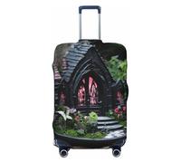 ERSDWRE Gothic Fairy Garden03 - Funda elástica para equipaje, funda protectora de equipaje para accesorios de viaje de 18 a 32 pulgadas, Black, S