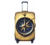 ERSDWRE Law of The Compass - Funda elástica para equipaje, con estampado de navegación, se adapta a accesorios de viaje de 18 a 32 pulgadas, Black, L