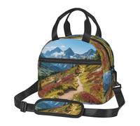 ERSDWRE Lonchera reutilizable con estampado de Parque Nacional Glacier para mujer, bolsa de almuerzo aislada para adultos, para oficina, picnic, viajes