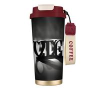 ERSDWRE Love Font - Vaso de café aislado con diseño de fuente de amor, taza de viaje con pajilla, tazas de café al vacío, botella de agua para