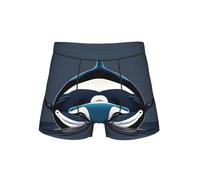 ERSDWRE Orca Killer Whale Print - Ropa interior cómoda para hombre, calzoncillos tipo bóxer transpirables para hombre, Negro, L