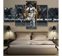 ERSHA Cristiano Ronaldo Enmarcado Grande 5 Piezas Set Lienzo póster decoración de Arte de Pared