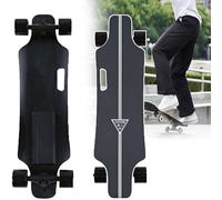 ErShangMao Patinetas Eléctricas para Adultos: Longboard Eléctrico Nuevo con Control Remoto, 25 Km (15,6 mph), Alcance De 8 Km (9,4 Mi), Capacidad De Más De 90 Kg. TypeC
