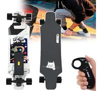 ErShangMao Patinetas Eléctricas Profesionales para Adolescentes Y Adultos: Longboards Eléctricos para Adultos, 25 Km (15,6 mph), Alcance De 8 Km (9,4 Mi), Capacidad De 90 Kg Y 4 Velocidades TypeA
