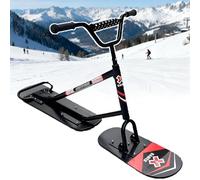 ErShangMao Patinete/Esquís De Nieve Avanzado - Patineta De Nieve para Adultos 2026 con Dirección De 360° Y Marco Triple De Aluminio, Capacidad De 150 Kg/330 LB, Moto De Nieve Profesional TypeA