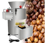 ErShangMao Peladora De Castañas Eléctrica - Desgranadora Automática De 350 W, 0-2,5 Kg/Lote. Peladora De Castañas De Acero Inoxidable, Máquina Profesional Automática para Cascar Castañas. 30-40KG/H