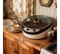 ErShangMao Tostadora De Café Profesional Eléctrica De Aire Caliente-Tostadora De Café Mejorada, Capacidad De 300 A 800 G, Tostado Multiusos, Cámara Inclinada A 45° Y Agitación Avanzado