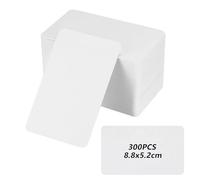ErShiPing 300 Pcs Tarjetas Visita de Papel,Tarjetas Personalizadas (blanco)