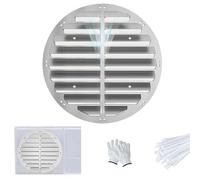 ERSINIAN Deflector de Aire Acondicionado Exterior, Cubierta Redonda para Rejilla de ventilación de Ventana para disipación de Calor y protección del Aire Acondicionado.