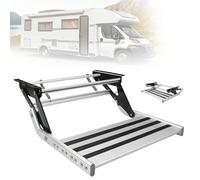 ERSINIAN Escalón retráctil para Entrada de RV con luz LED integrada: Antideslizante para Mayor Seguridad en Condiciones climáticas nocturnas, lluviosas o Nevadas.