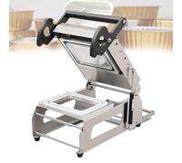 ERSINIAN Máquina termoselladora de bandejas para Alimentos, máquina semiautomática para envasar Comida para Llevar, Ancho del Rollo de Film 180 mm, para Verduras, Frutas, Carne y Pescado 22 * 17 cm