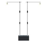 ERSINIAN Medidor de Salto Vertical, Herramienta de medición de Salto Vertical de 125 cm a 330 cm, con Base lastrada, (130 cm a 330 cm) Entrenador de Salto Vertical