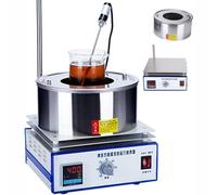 ERSINIAN Placa calefactora magnética Digital, agitador de Laboratorio de 500 W con Sensor de Temperatura y Soporte, 0-2600 RPM para una Mezcla precisa.