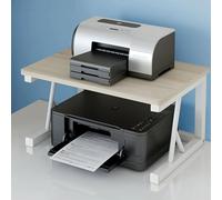 ERSINIAN Soporte Compacto para Impresora, Organizador de Escritorio Multifuncional, Estante Que Ahorra Espacio para Suministros de Oficina, fax, escáner y Archivos, Blanco (10,6 Pulgadas), ESPA