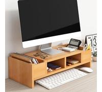 ERSINIAN Soporte de Madera para Monitor con cajón para organizar el Escritorio, Elevador Que Ahorra Espacio para Pantallas de computadora y TV.