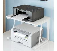 ERSINIAN Soporte Multifuncional Compacto para Impresora, Estante de Escritorio de pie para Espacios reducidos, Ideal para impresoras, escáneres, faxes y Suministros de Oficina (Natural, 26 cm)