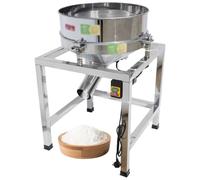 ERSINIAN Tamiz eléctrico vibratorio de Acero Inoxidable, máquina tamizadora eléctrica para Polvo, tamizadora automática de 100 Mallas