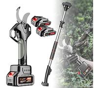 ERSINIAN Tijeras de podar eléctricas inalámbricas de 21 V, Extensibles con Capacidad de Corte de 45 mm, a batería, Ideales para el Mantenimiento de Jardines y árboles.