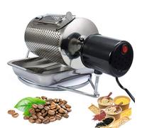 ERSINIAN Tostadora de Granos de café, máquina eléctrica de Acero Inoxidable para tostar Frutos Secos y Granos con Ventana Visible, tostadora doméstica para lotes pequeños de 250 g.